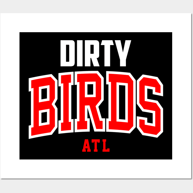 Dirty Birds Football Wall Art by funandgames